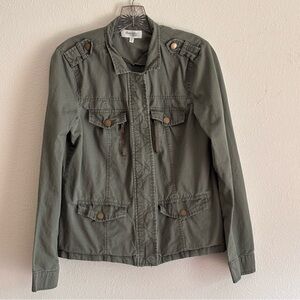 Charlotte Russe Women's Olive Green  Utility Jacket Size M